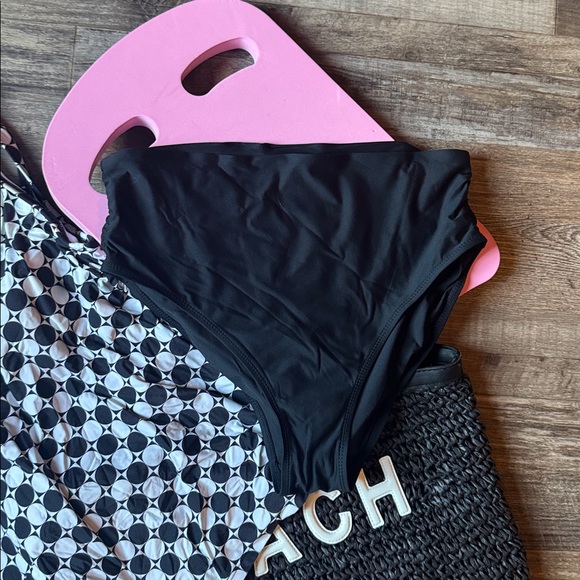 Beach House swimsuit black, and white polkadot - Picture 3 of 5
